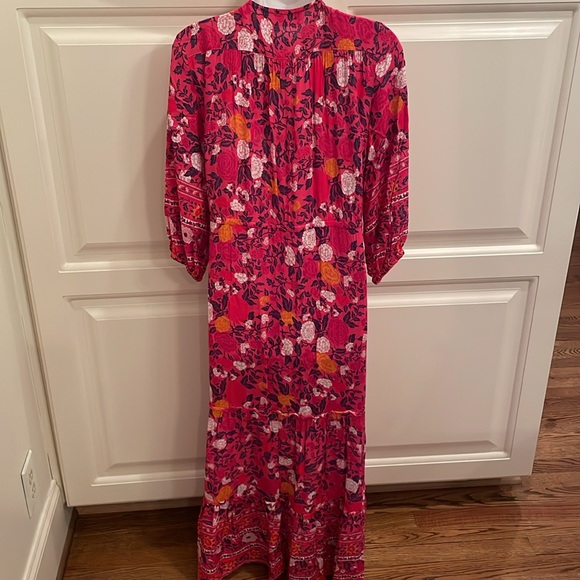 Walker & Wade Carrie floral meadows maxi dress sz M - Picture 6 of 8